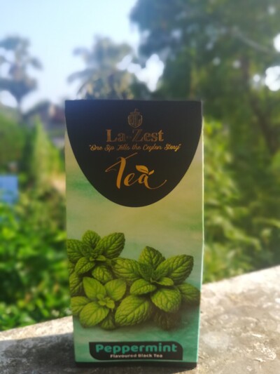 Peppermint flavoured tea
